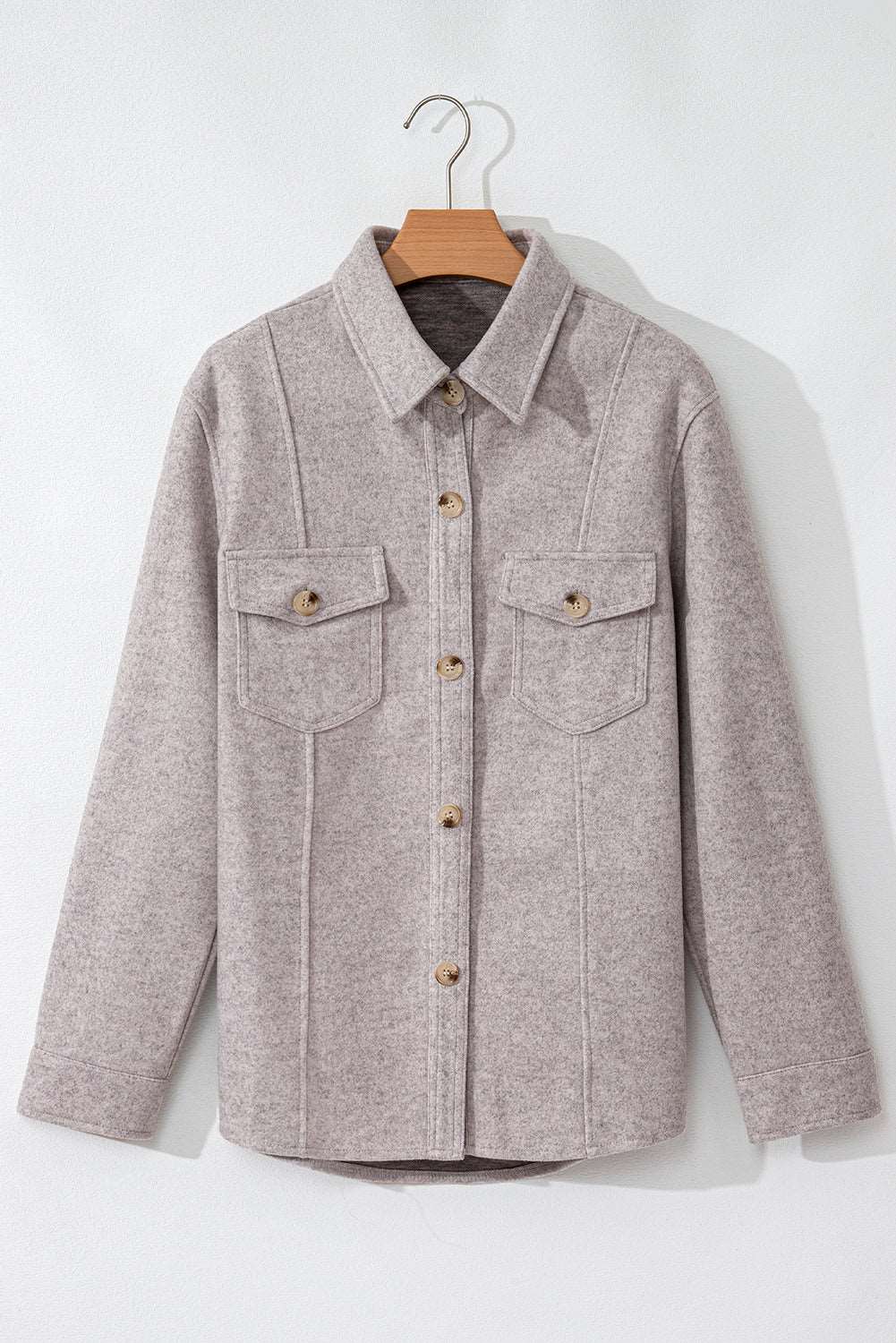 Shacket with Flap Pockets
