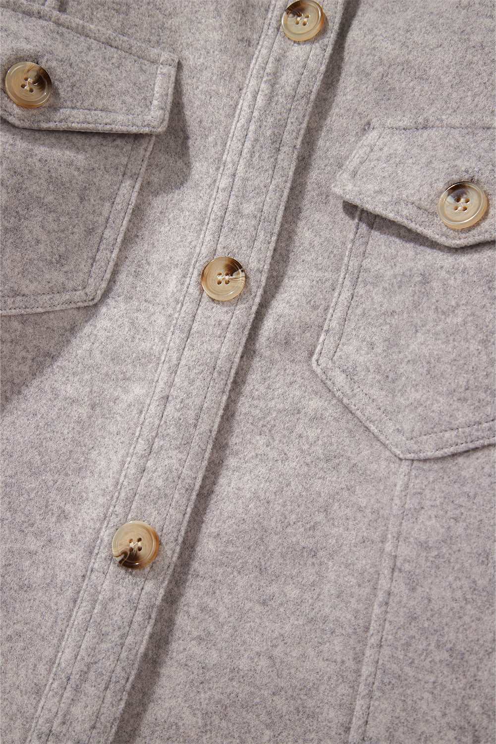 Shacket with Flap Pockets