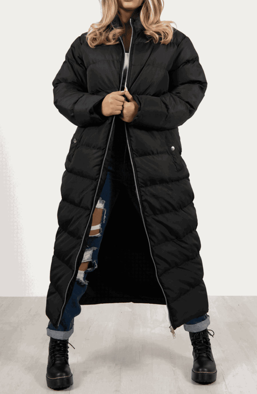 Longline Puffer Jacket