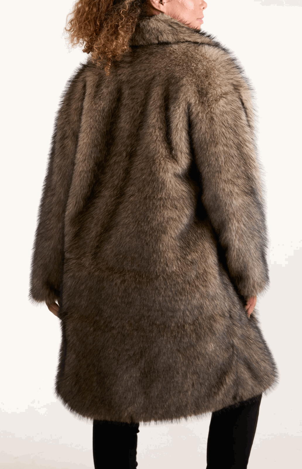 Laura Faux Fur Long Coat - Startoff UK Boutique