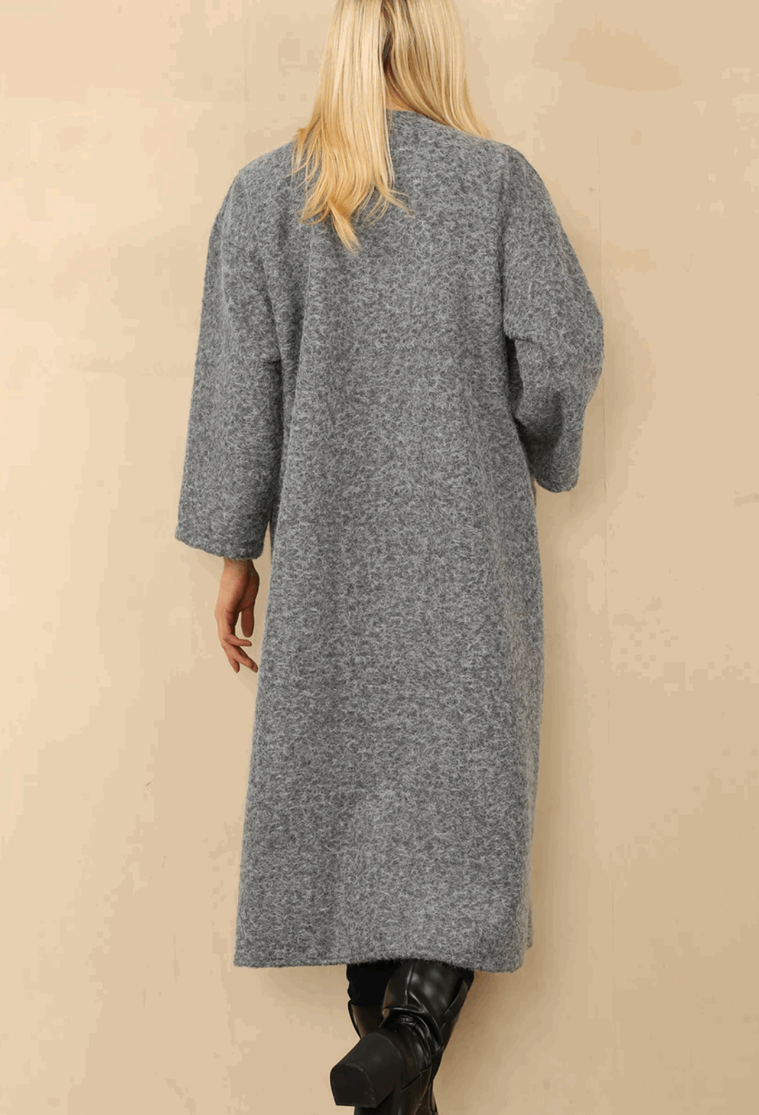 Stylish Wool Long Coat