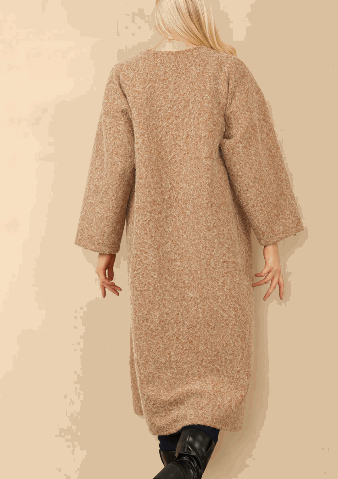 Stylish Wool Long Coat