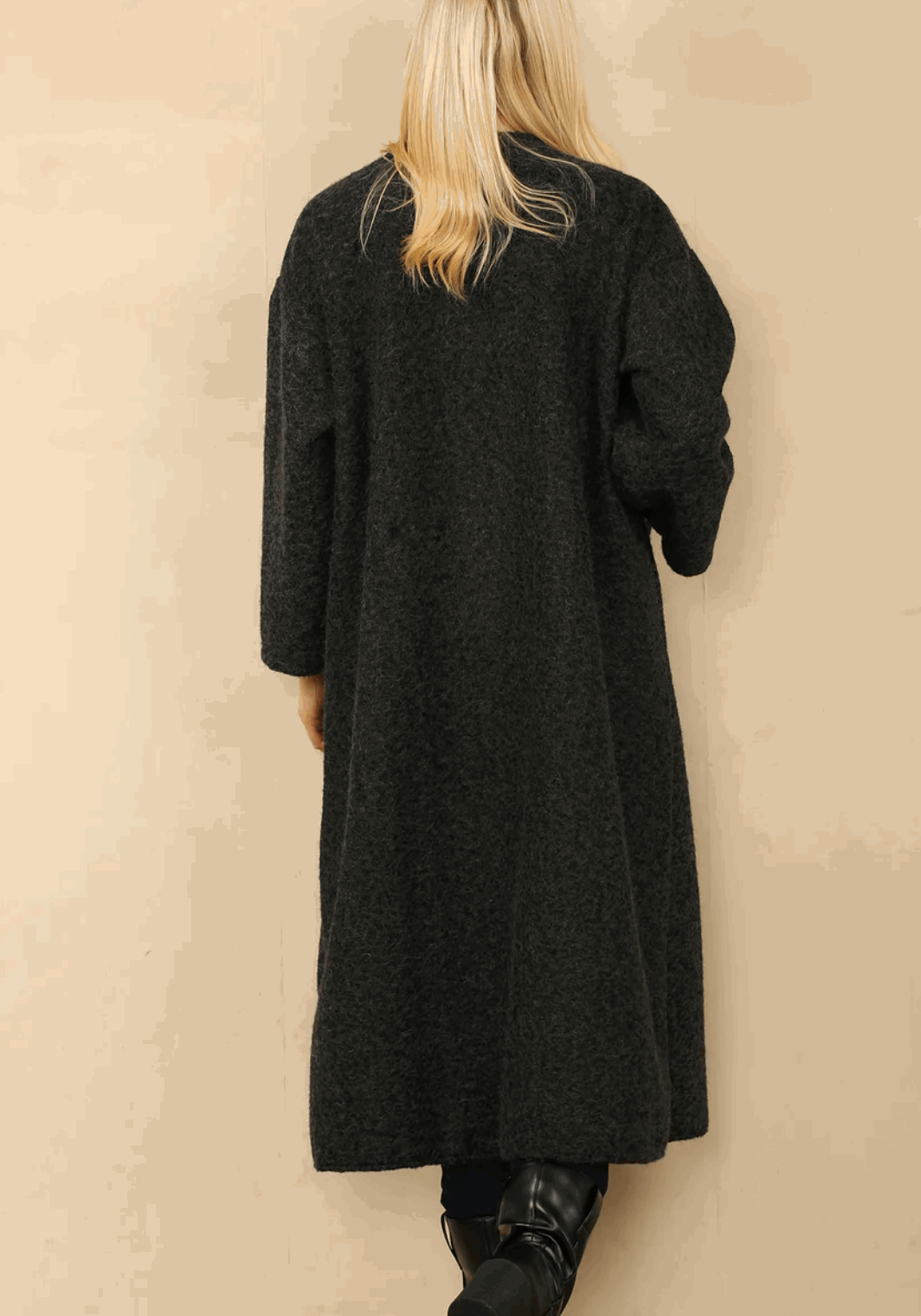 Stylish Wool Long Coat