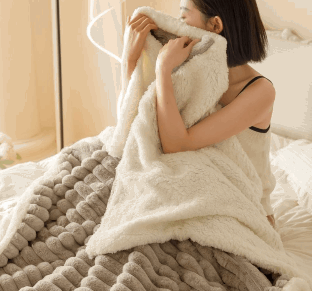 Luxurious Plush Faux Fur Blanket - Startoff UK Boutique