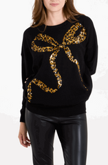 Leopard Bow Sequin Bow - Startoff UK Boutique