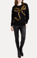 Leopard Bow Sequin Bow - Startoff UK Boutique