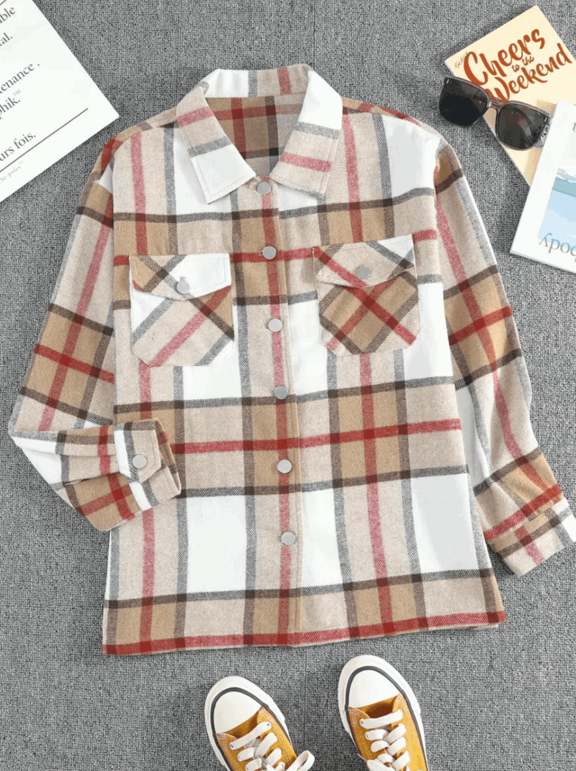 Checked Pattern Shacket