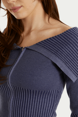 Ribbed Cotton Cardigan