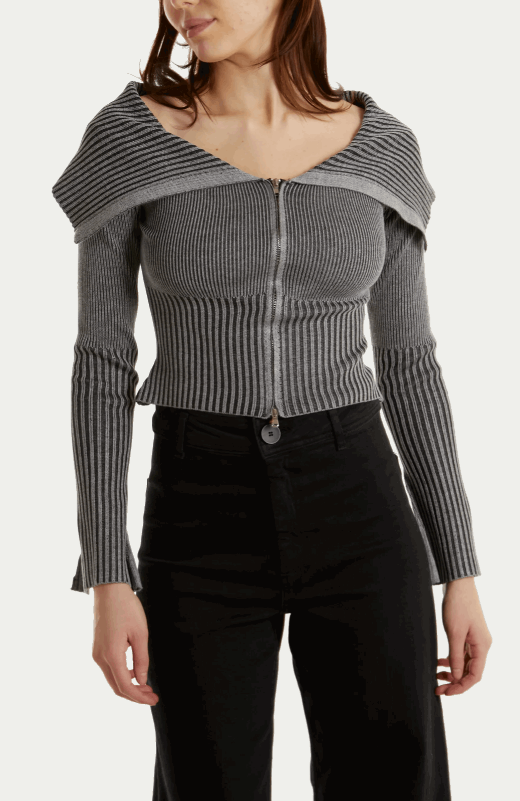 Ribbed Cotton Cardigan