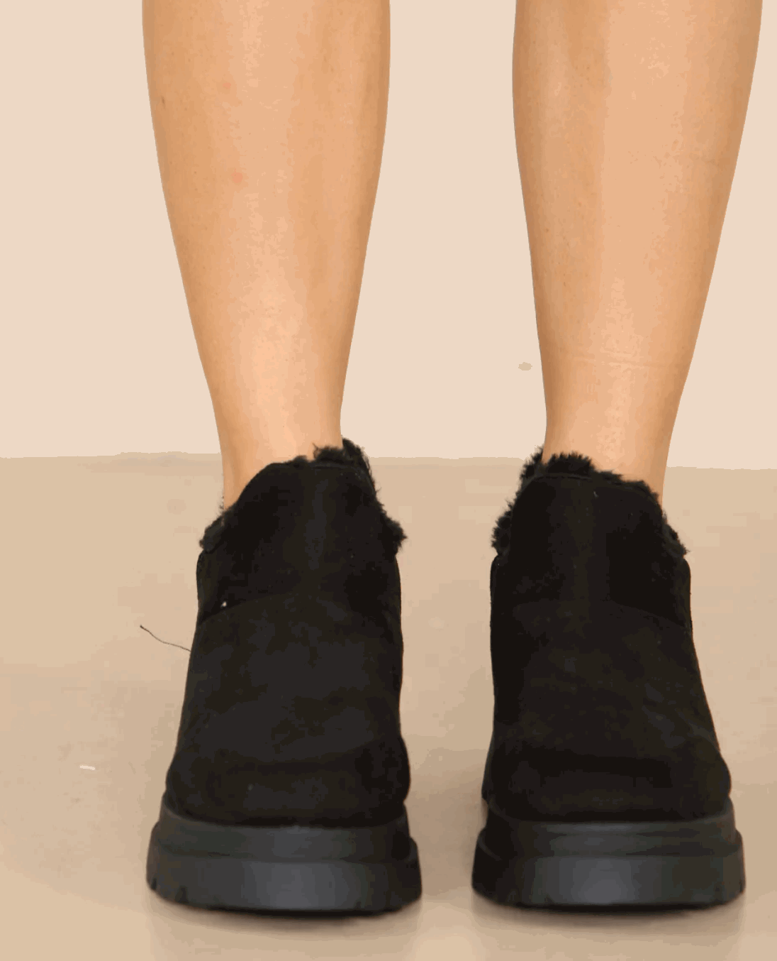 Fur Lined Chunky Ankle Boot