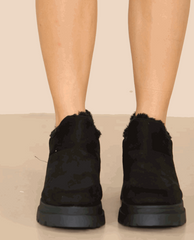 Fur Lined Chunky Ankle Boot