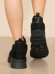 Fur Lined Chunky Ankle Boot