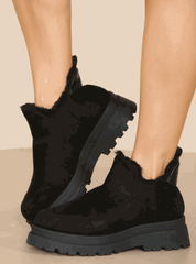 Fur Lined Chunky Ankle Boot