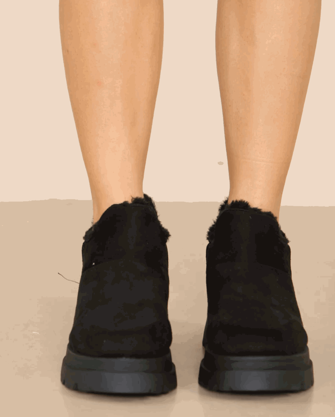 Fur Lined Chunky Ankle Boot