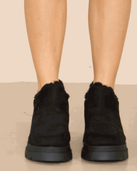 Fur Lined Chunky Ankle Boot