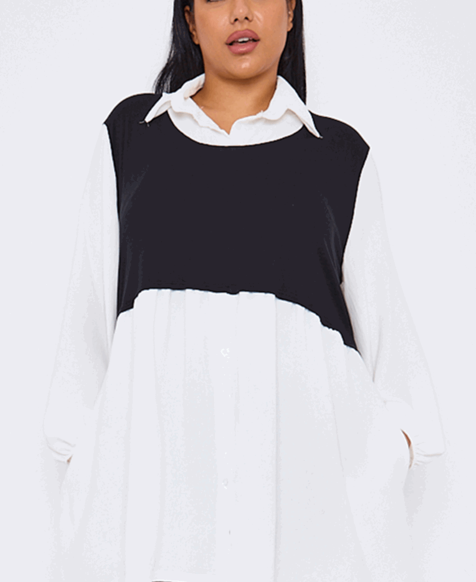 Plus Size Shirt Top - Startoff UK Boutique