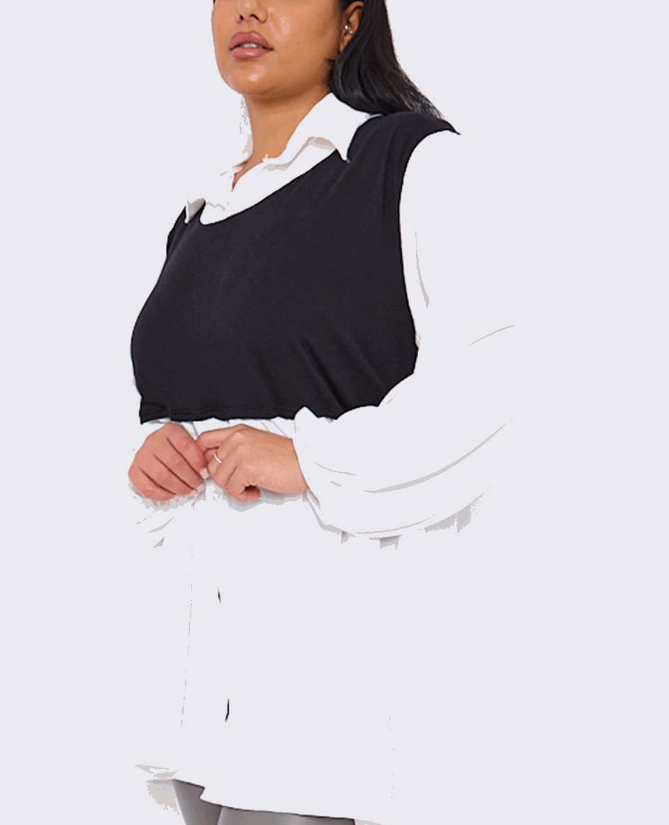 Plus Size Shirt Top - Startoff UK Boutique
