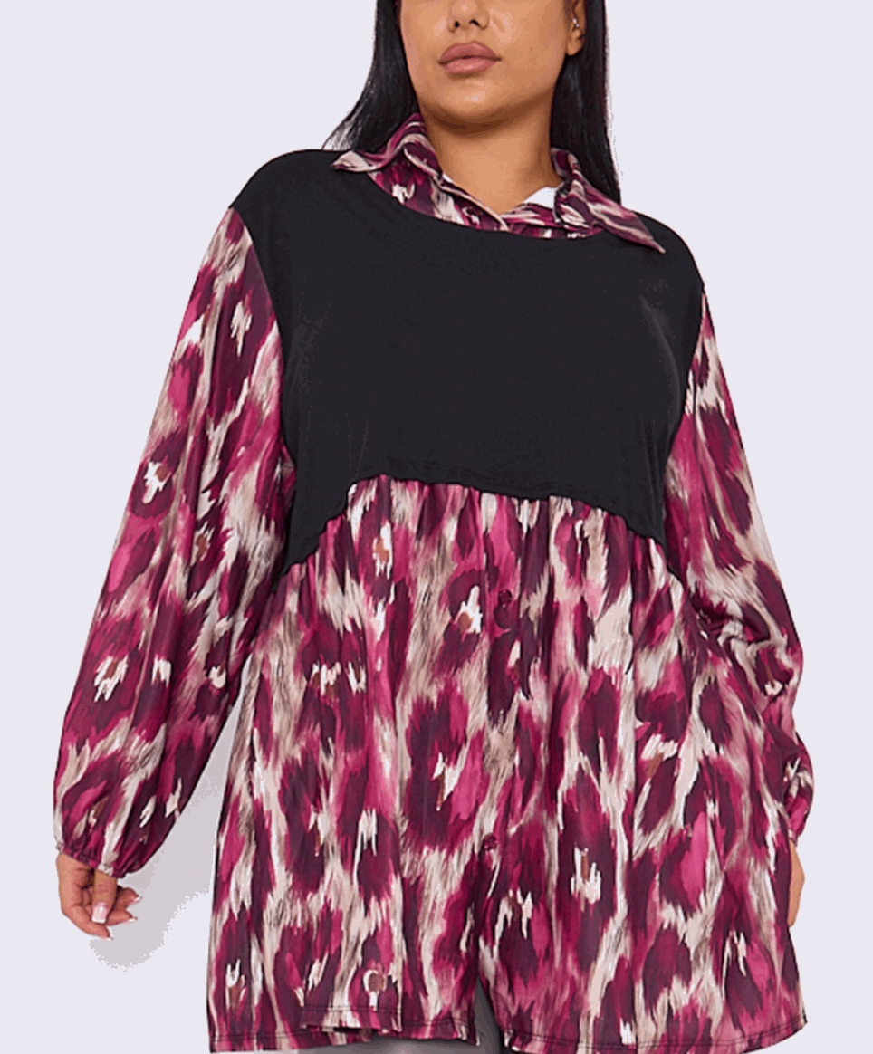 Plus Size Shirt Top - Startoff UK Boutique