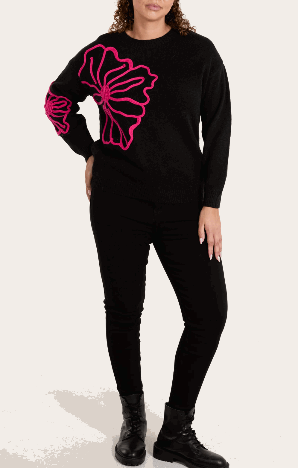 Embroidery Flower Jumper