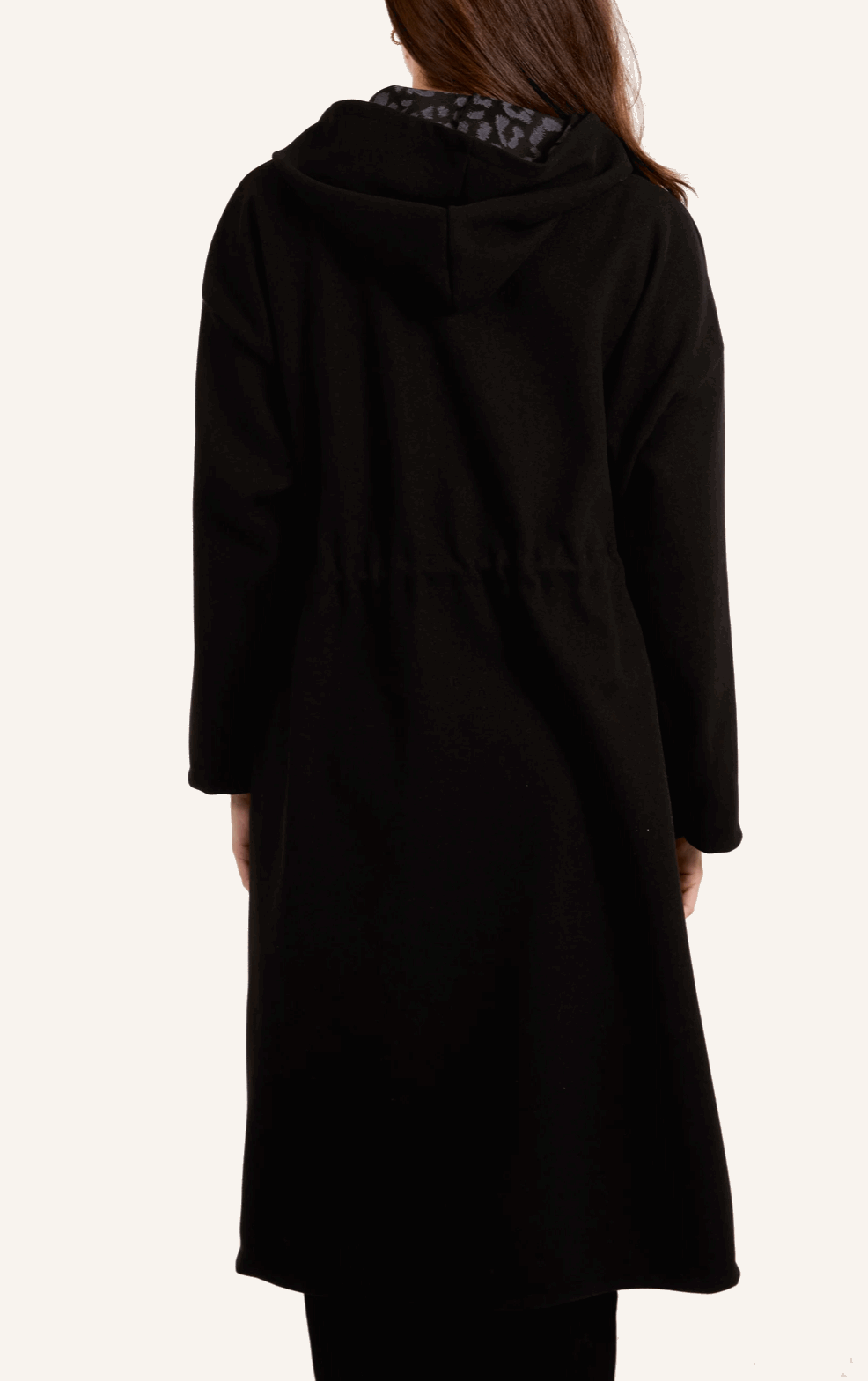 Zip Up Tie Waist Hooded Coat - Startoff UK Boutique