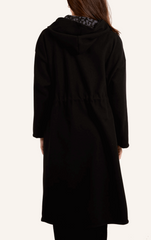 Zip Up Tie Waist Hooded Coat - Startoff UK Boutique