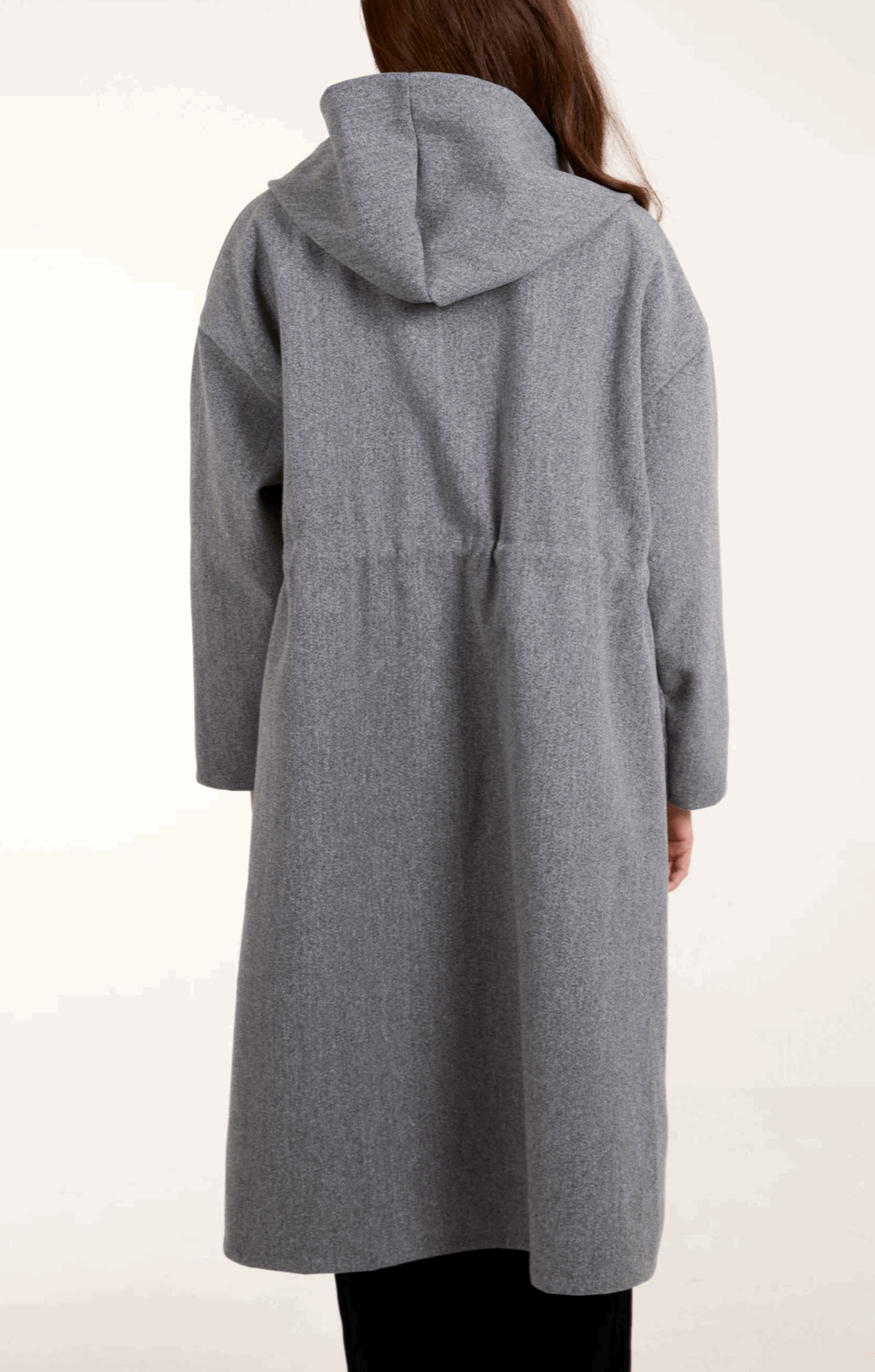 Zip Up Tie Waist Hooded Coat - Startoff UK Boutique