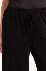 Shimmer Wide Leg Drawstring Trousers