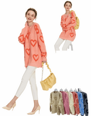 Chunky Heart Knit Jumper