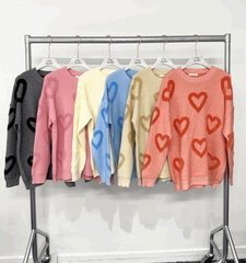 Chunky Heart Knit Jumper