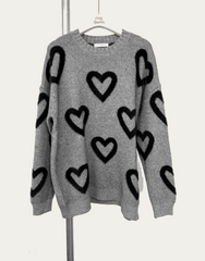 Chunky Heart Knit Jumper
