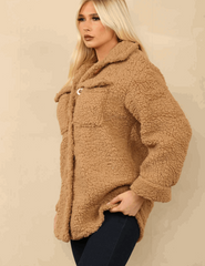 Trace Teddy Pocket Detail Shacket