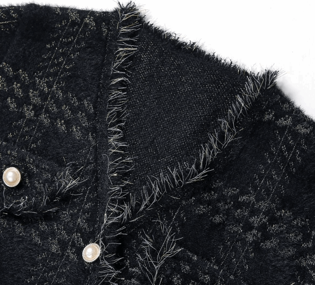 Pearl Button V Neck Cardigan