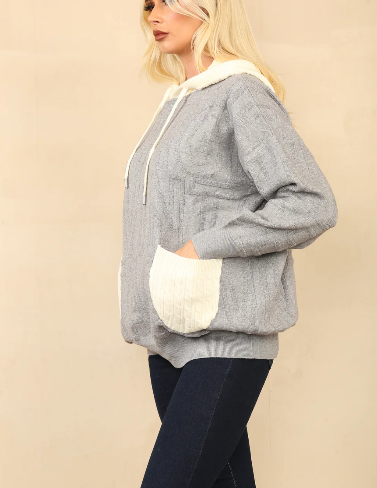 Alison Textured Hoodie