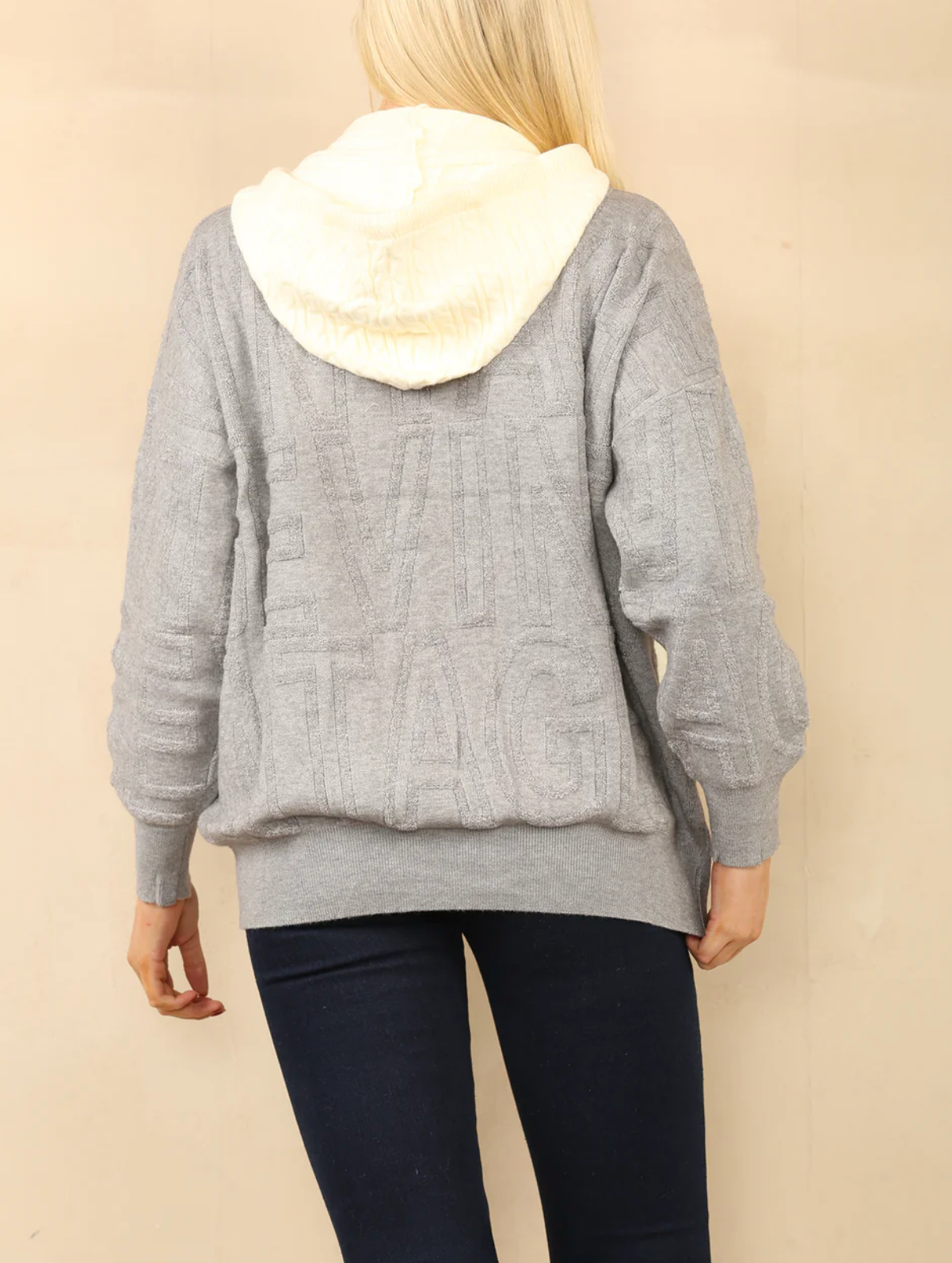 Alison Textured Hoodie
