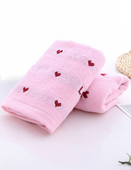 Heart Soft Hand Towel Set of Two