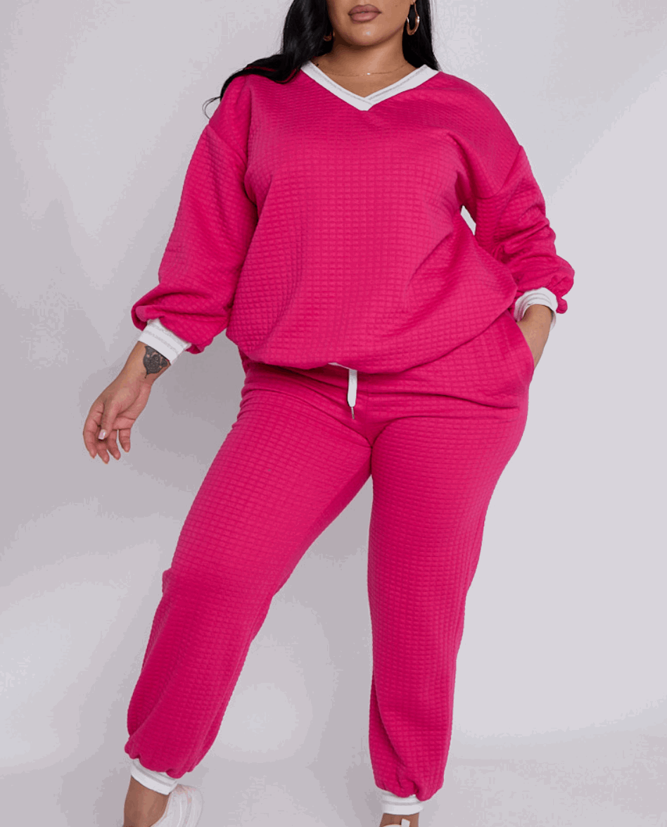 Rea Plus Size Coord Set - Startoff UK Boutique