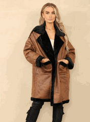 Sheepskin Longline Jacket