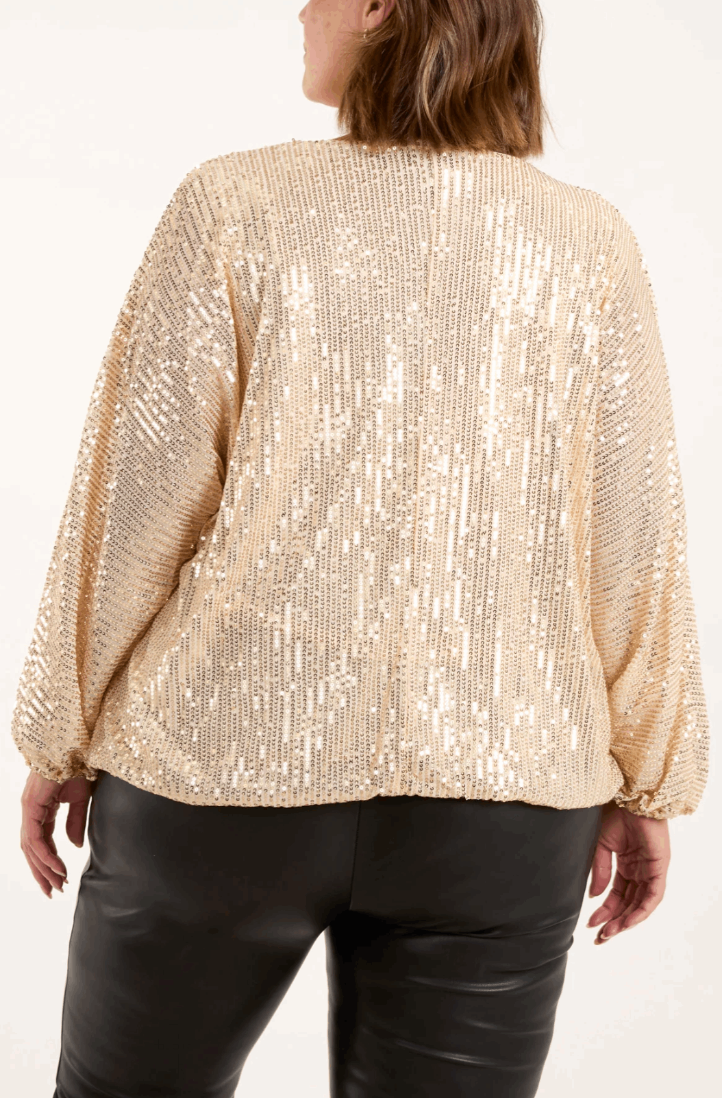 Sian Sequin Batwing Blouse