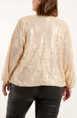 Sian Sequin Batwing Blouse