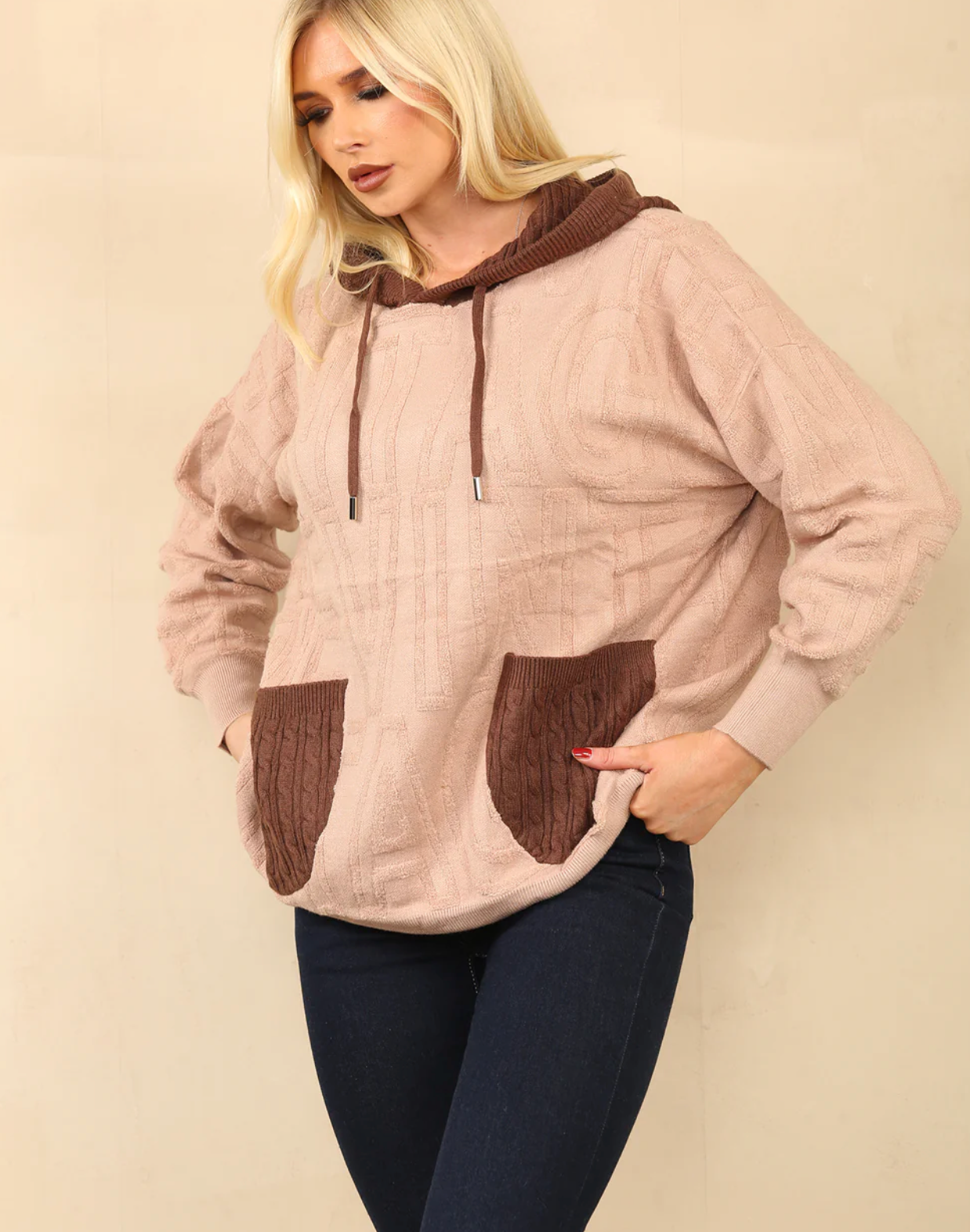 Alison Textured Hoodie