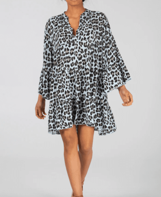 Leopard Print Smock Dress - Startoff UK