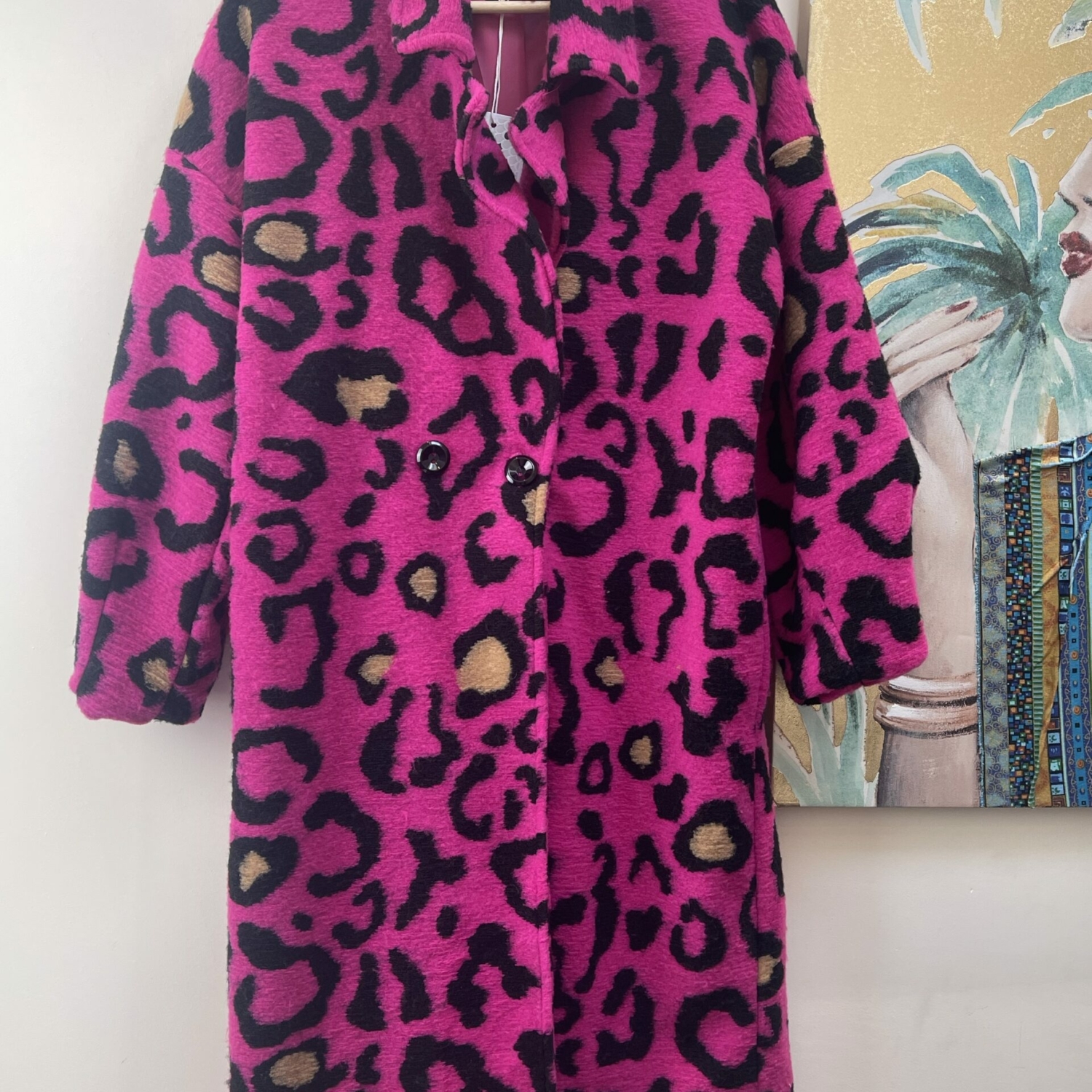 Pink Leopard Coat